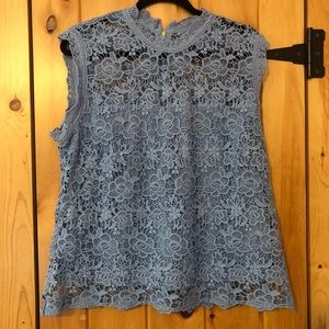 NWOT Woman’s L sleeveless lace top